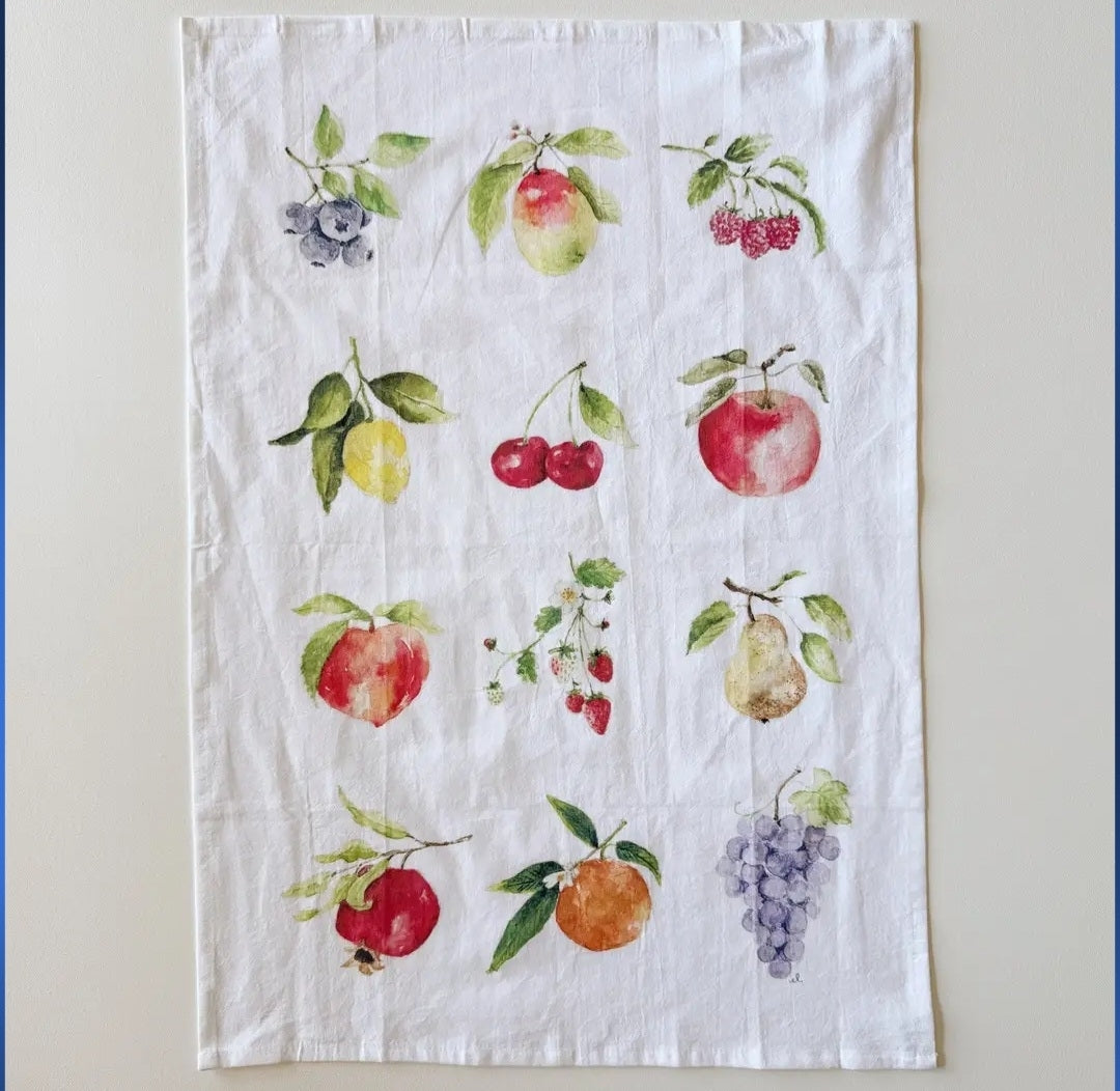 Fruit Tea Towel emily lex designs