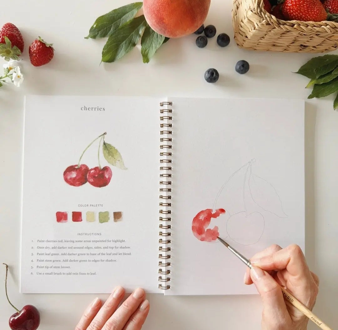 Fruit Watercolor Workbook emily lex designs