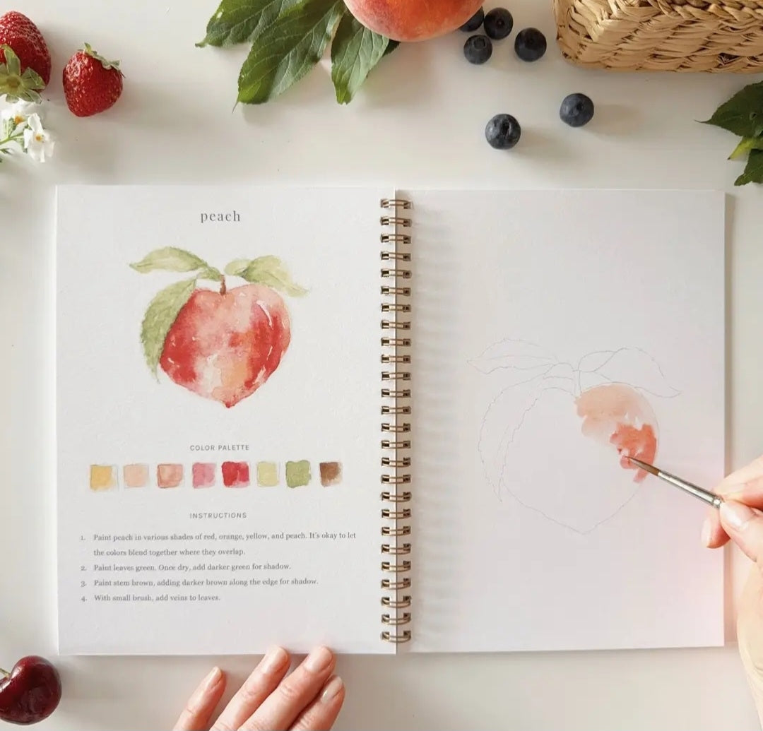 Fruit Watercolor Workbook emily lex designs