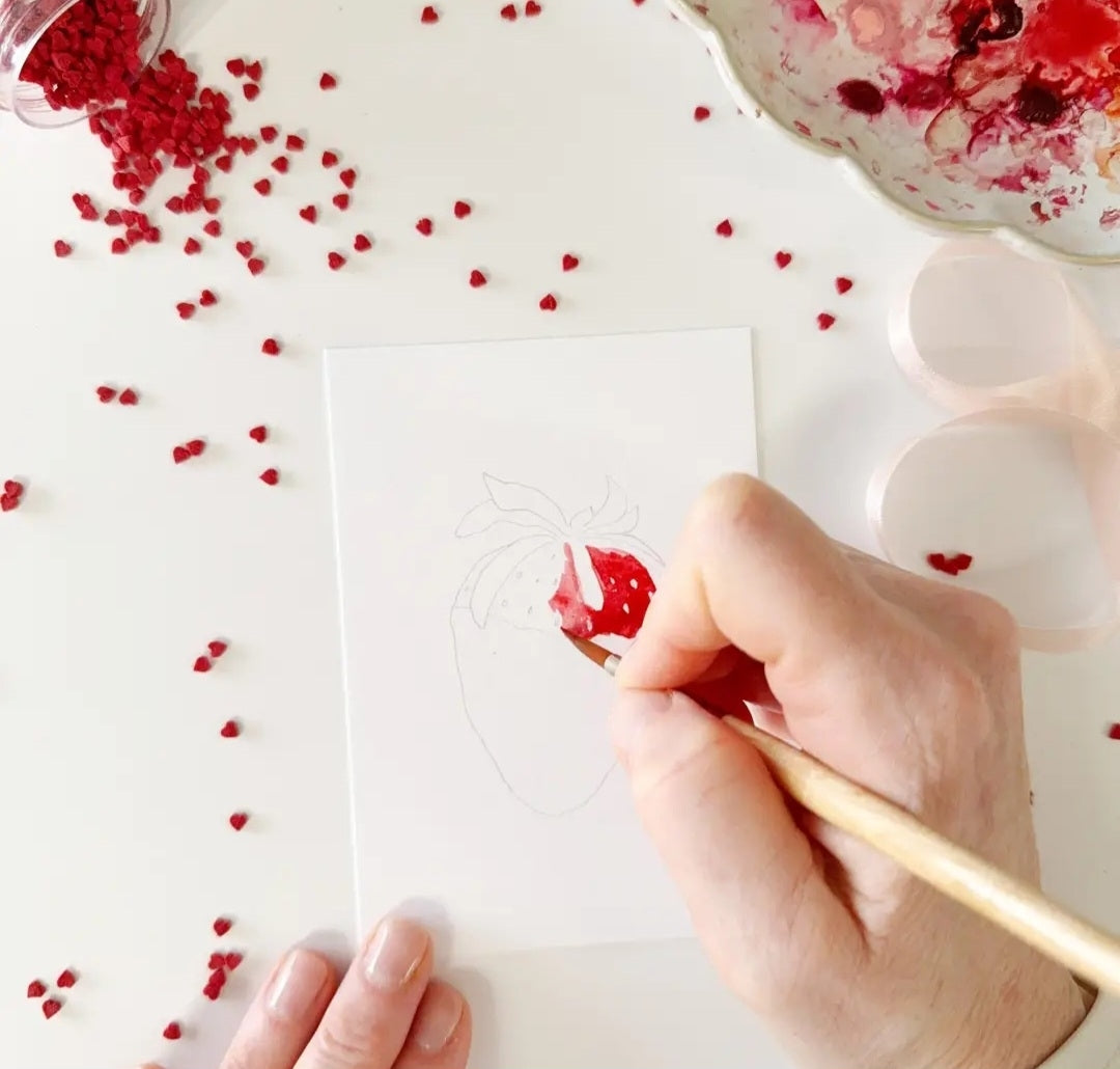 Sweet Treats Paintable Valentine's Watercolor Cards