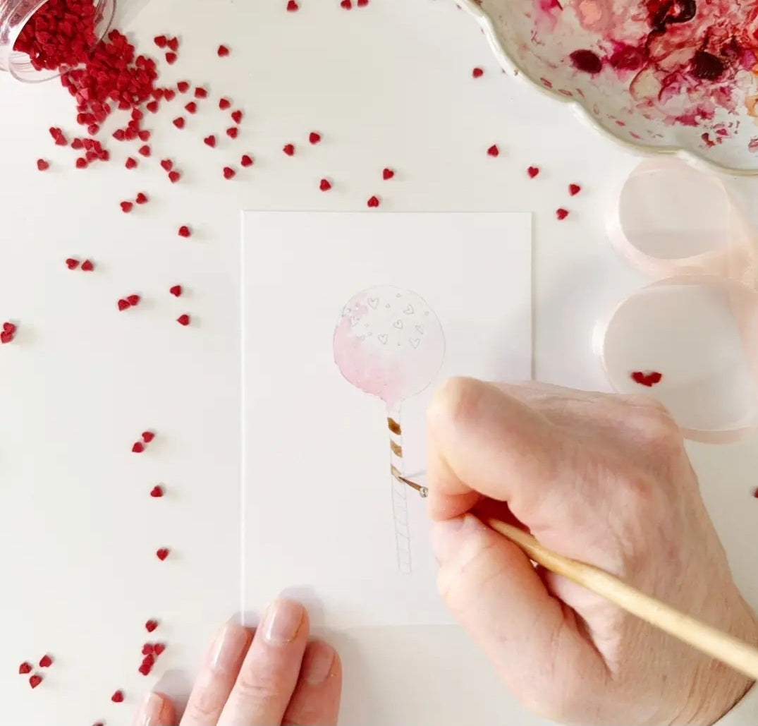 Sweet Treats Paintable Valentine's Watercolor Cards