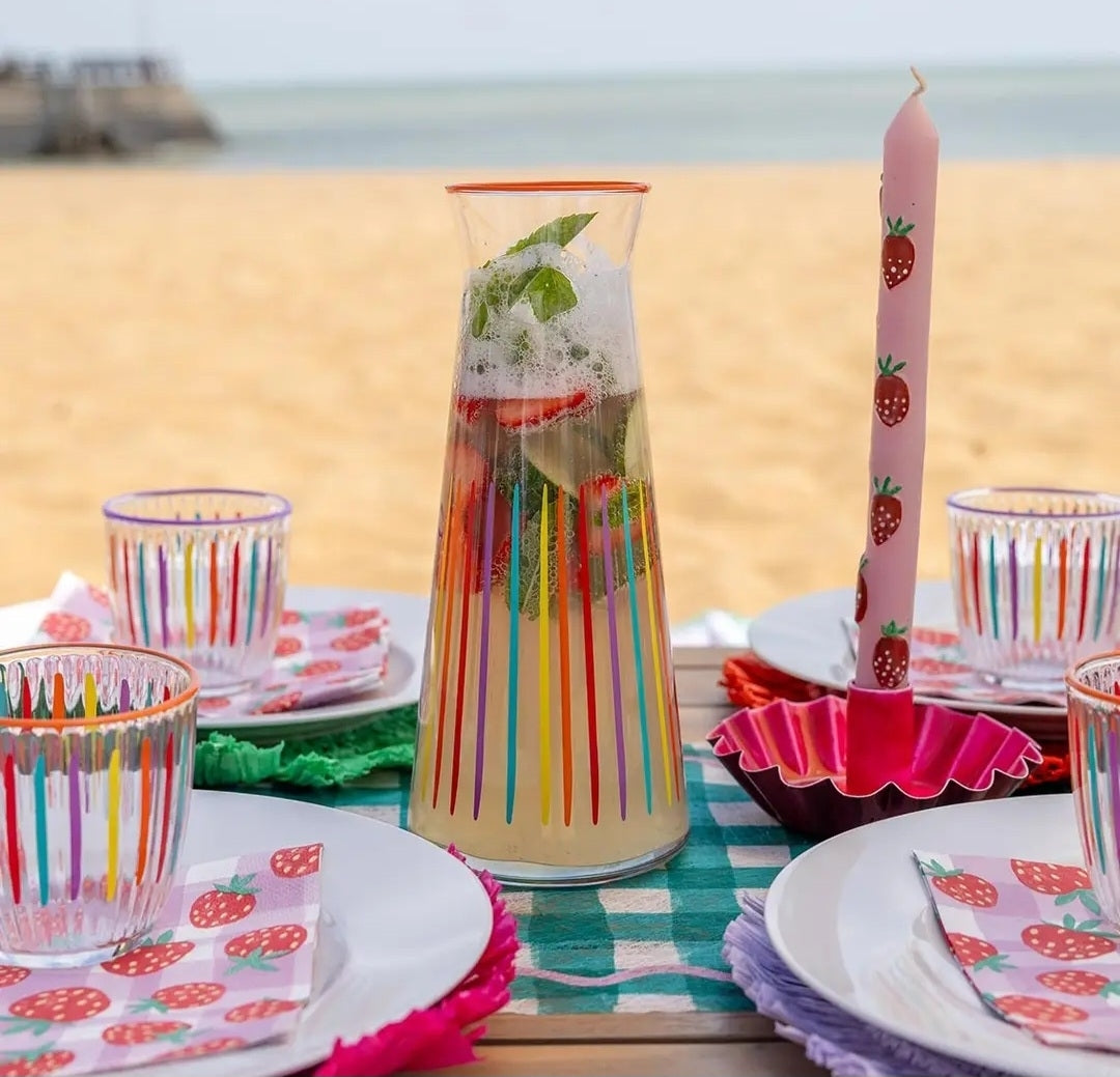 Strawberry Lilac Dinner Taper Candles