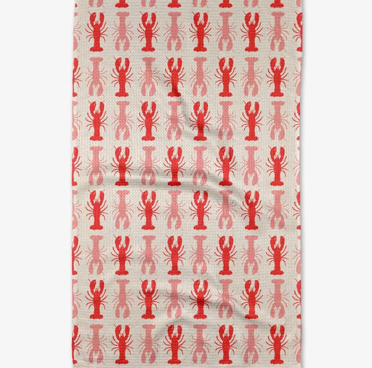 Geometry Lobster Tea Towel