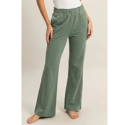 Long Weekend Athleisure Pant in Dusty Olive Green