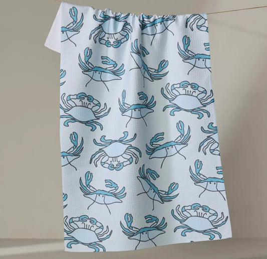 Coastal Crew Geometry Tea Towel