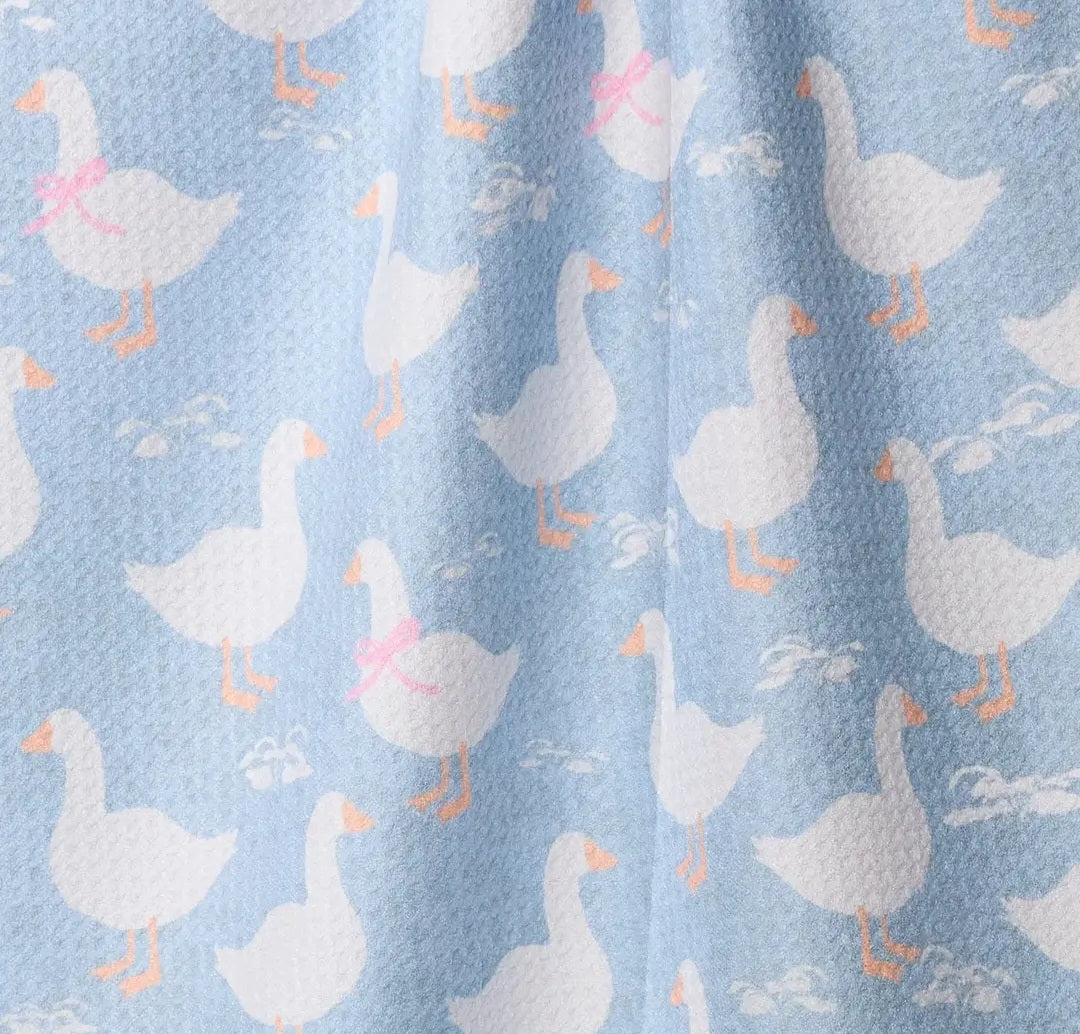 Duck Trail Geometry Tea Towel