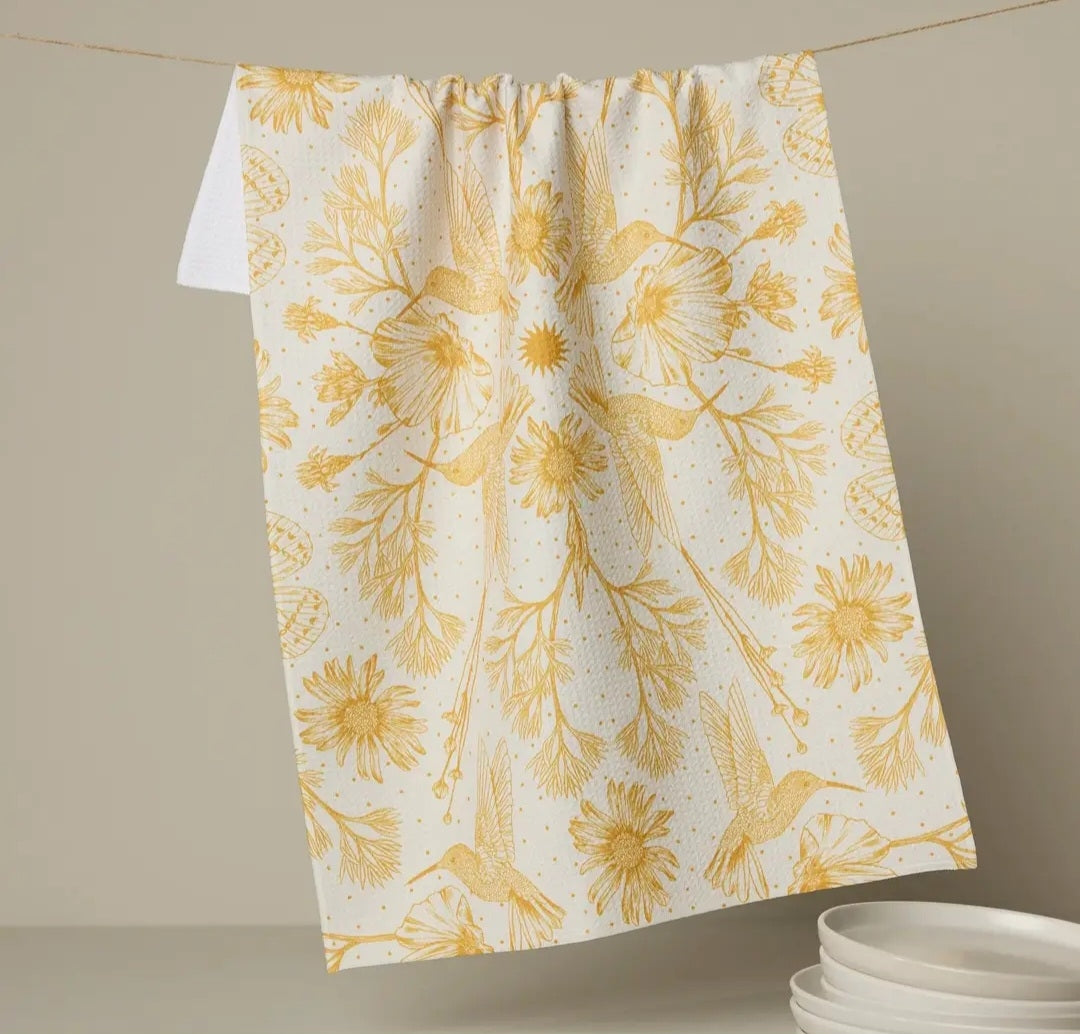 Gilded Necter Geometry Tea Towel