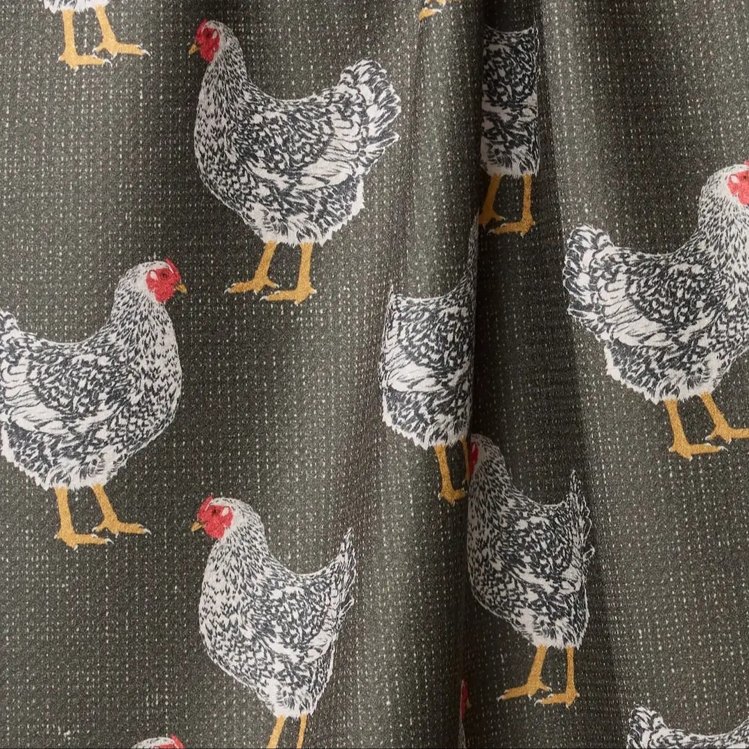 Hen House Geometry Tea Towel