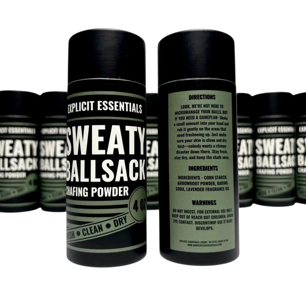 Sweaty Ball Sack Chafing Powder