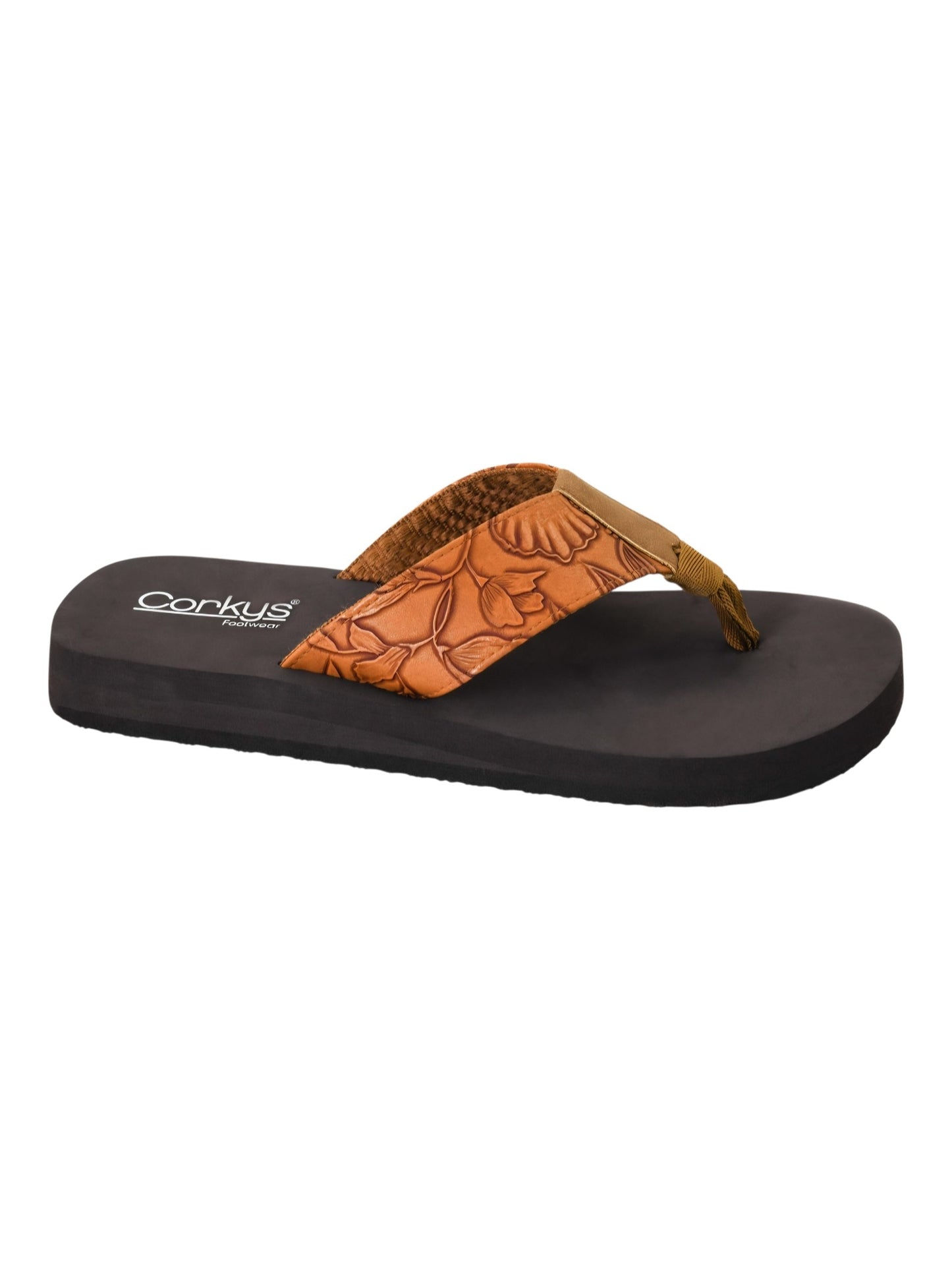 Corkys Summer Break Sandal in Cognac