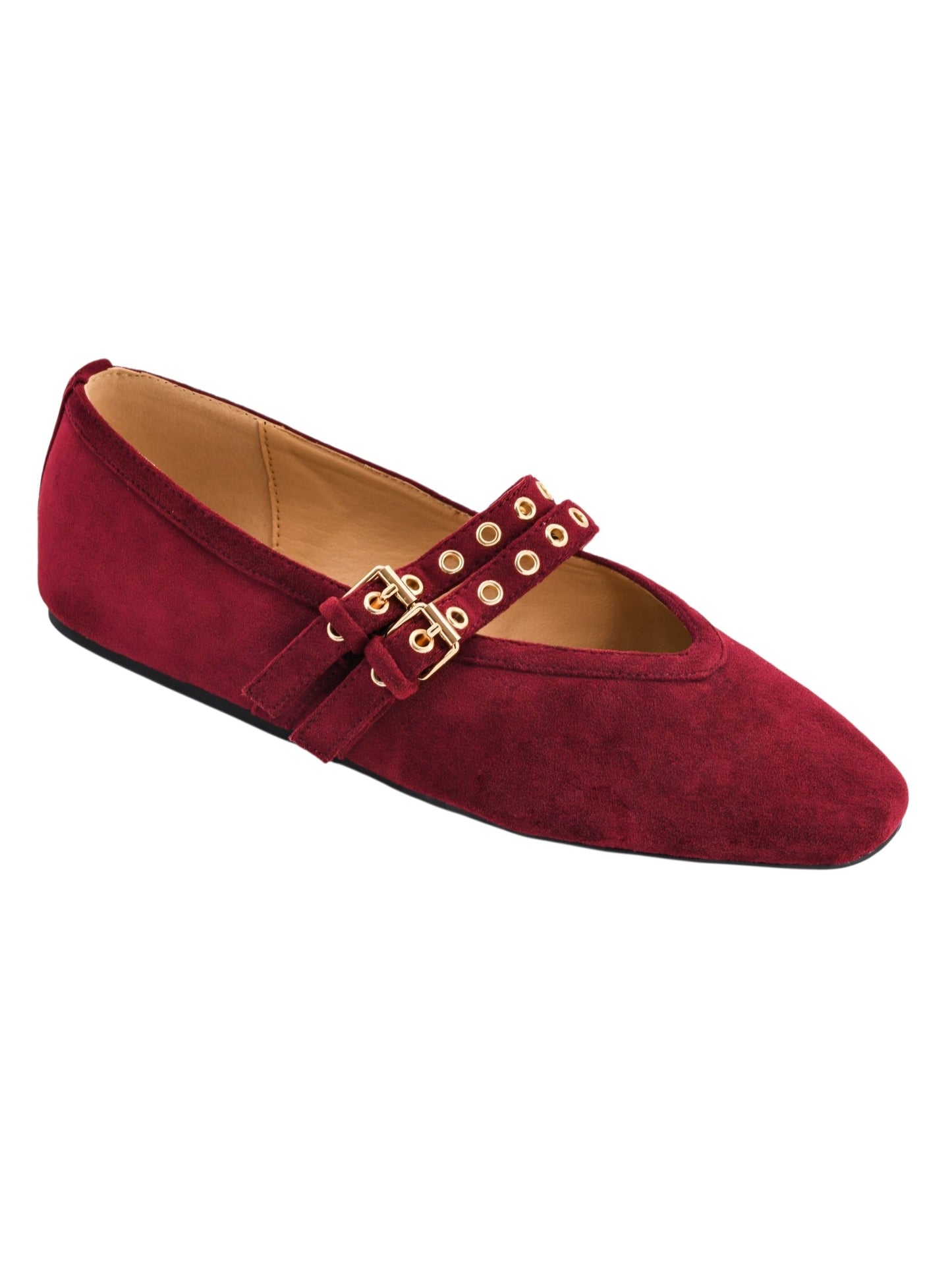 Corkys All Eyes On Me Double Strap Ballet Flats in Cranberry