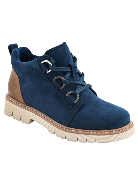 Corkys Campfire Boots Faux Suede In Blue
