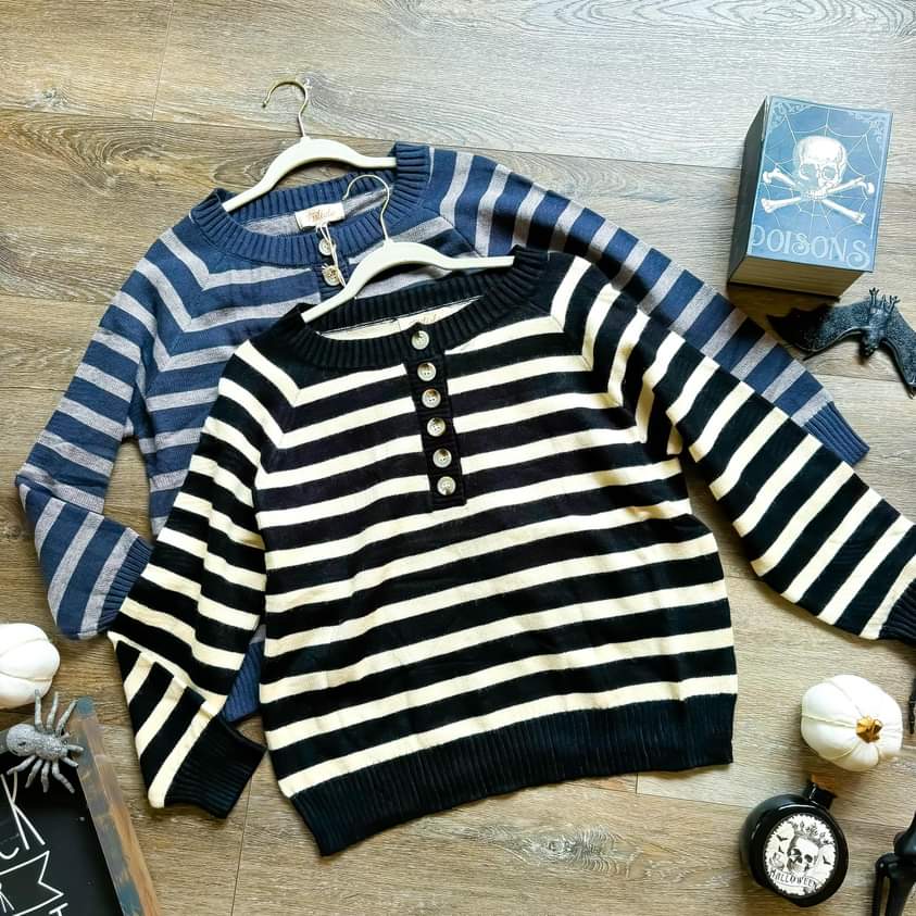 Chic Stripes & Cozy Vibes Sweater