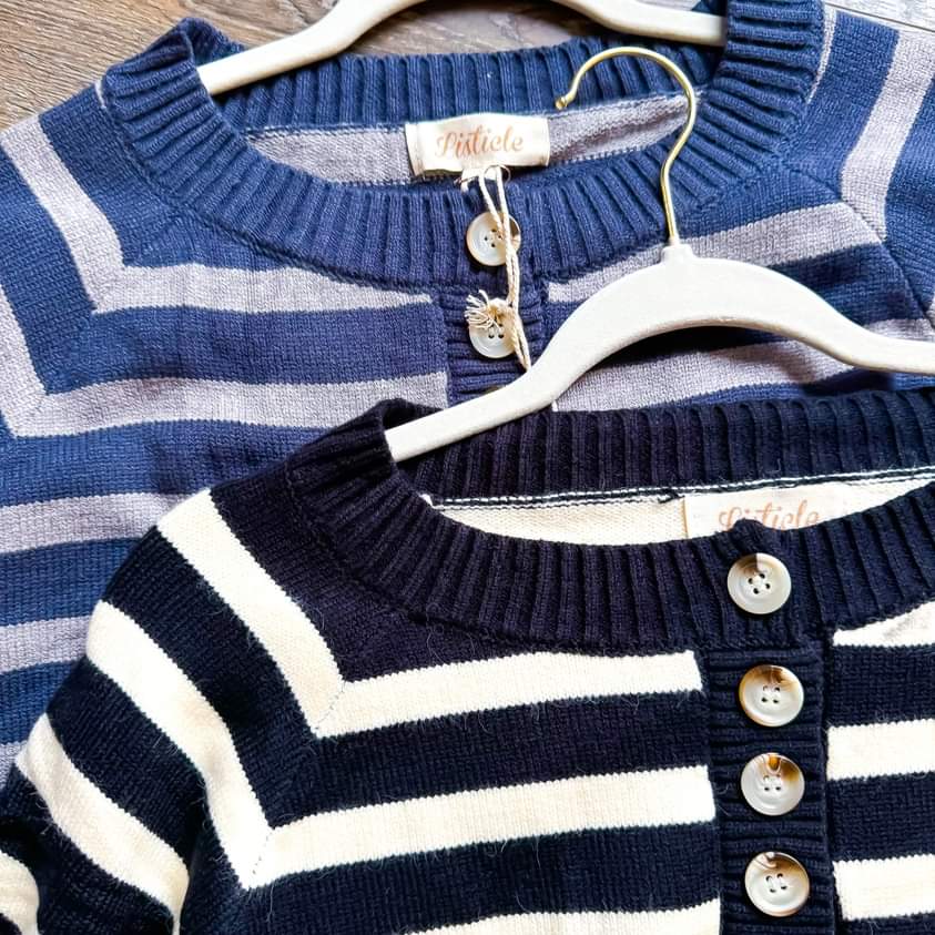 Chic Stripes & Cozy Vibes Sweater