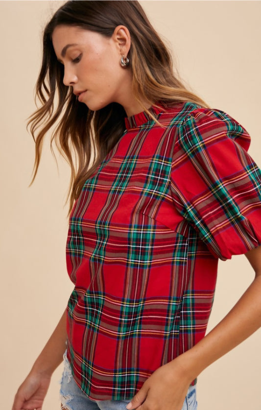 Plaid Magic Tartan Plaid Top