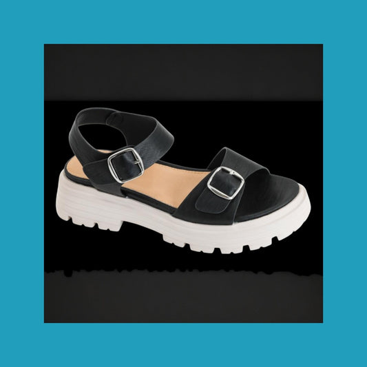 Corkys That's Just Me Sandal in Black