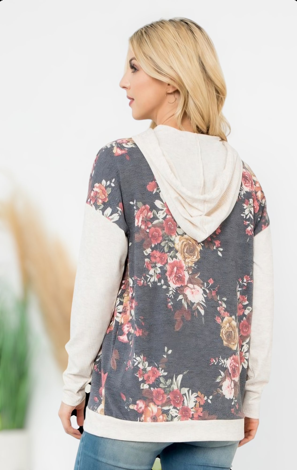 Vintage Blossom Hoodie Sweatshirt