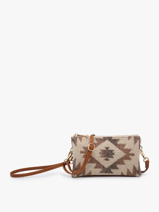 Riley Printed Crossbody Bag ~ Tan