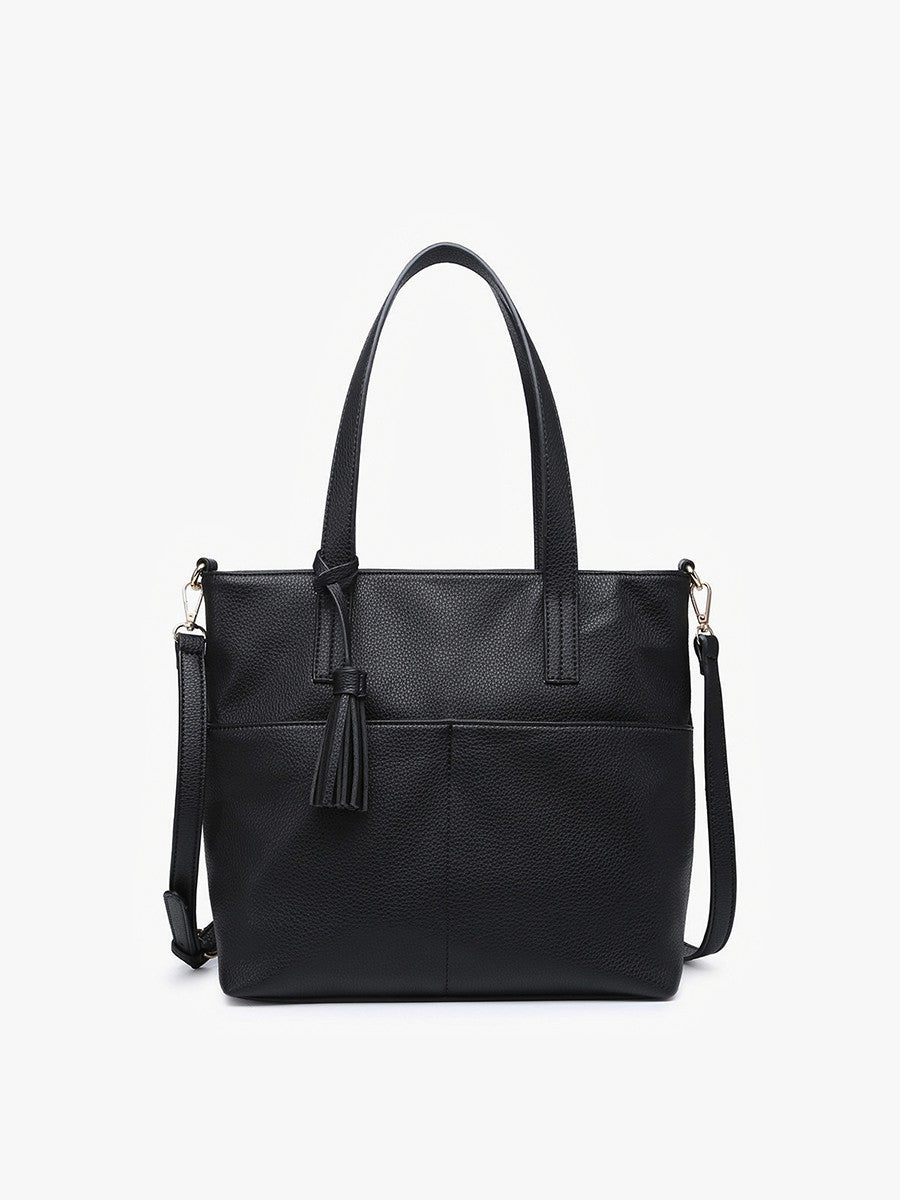 Black Cassandra Tote by Jen & Co.