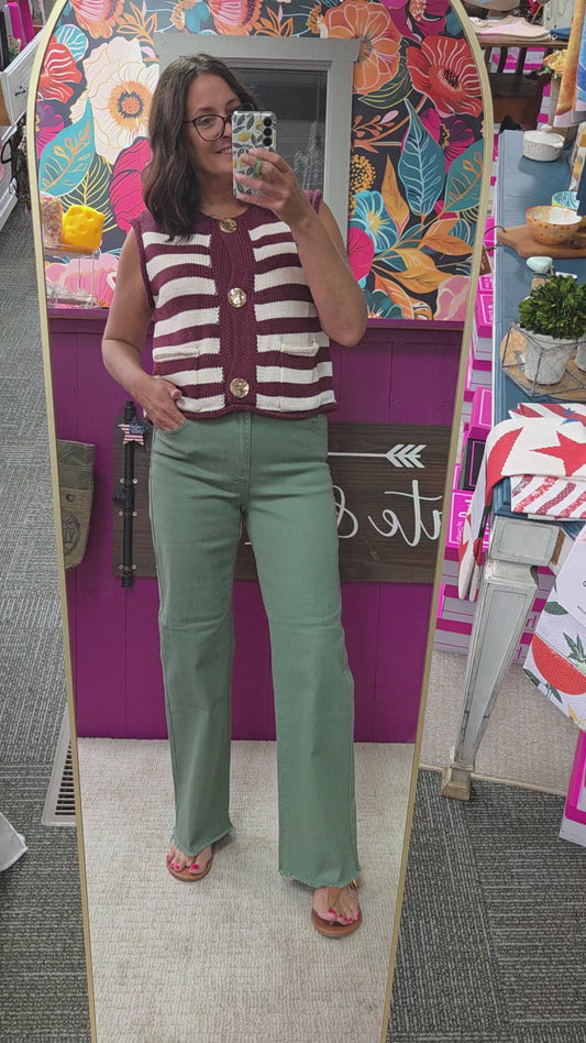 Retro Chic Knit Vest