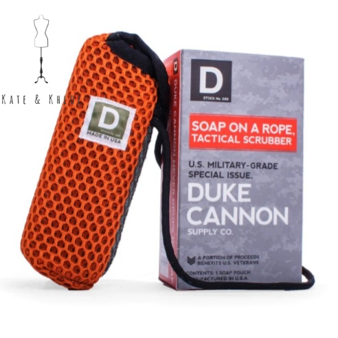 Duke Cannon Soap on a rope Tactical Scrubber