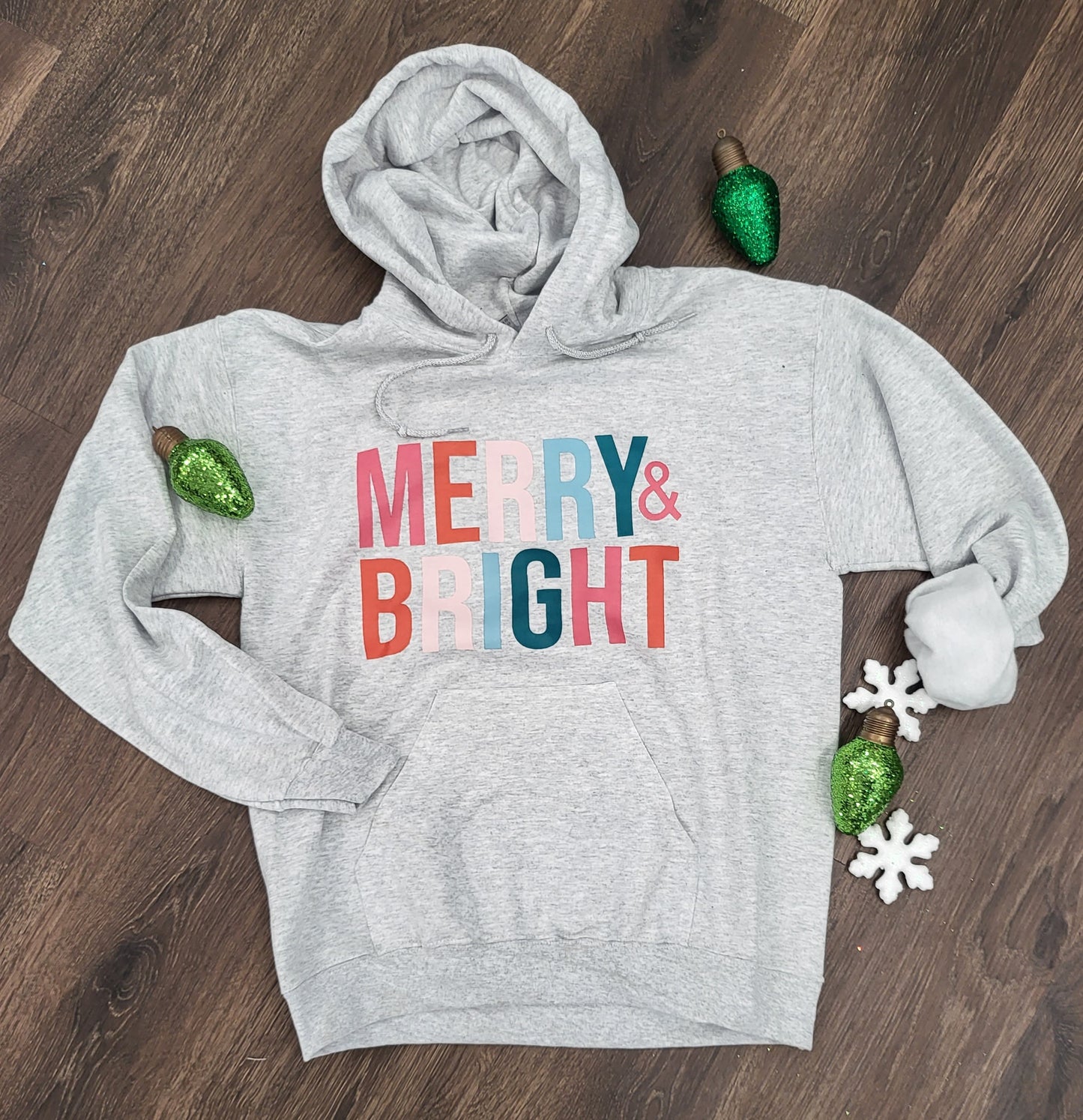 Merry & Bright Hoodie Sweatshirt