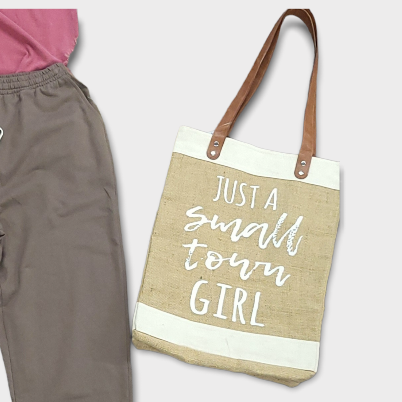 Just a Small Town Girl Market Tote