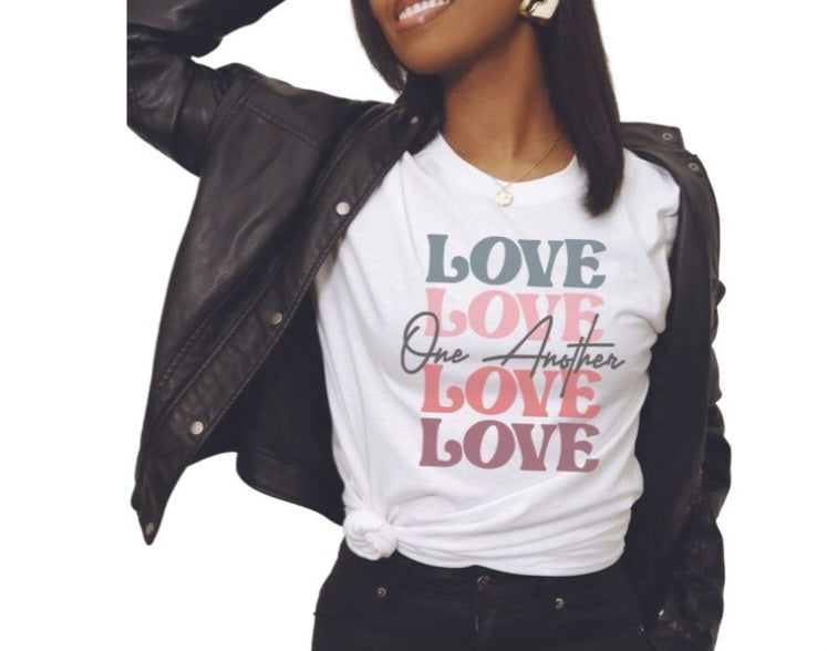 Love one Another Graphic tee shirt