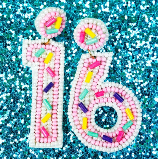 Sweet 16 Seed Bead Earrings